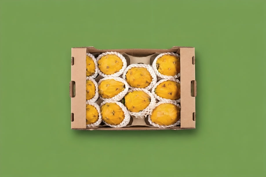 Yellow Dragon Fruit case - Premium Yellow Pitaya delivered fresh in Toronto GTA